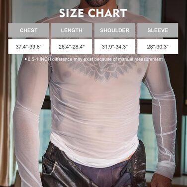 Чоловіча сітчаста футболка GENEMEN, прозора, сексуальна, з короткими рукавами, для вечірок, біла, XL