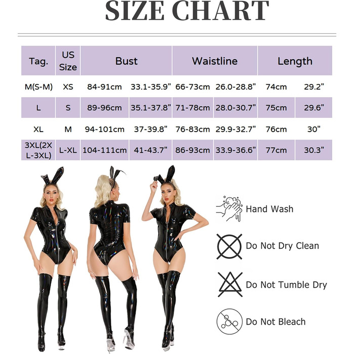 Боді жіноче Maeau Wetlook з блискітками, латексний комбінезон, облягаючий, короткий рукав, чорний, XS (EU)