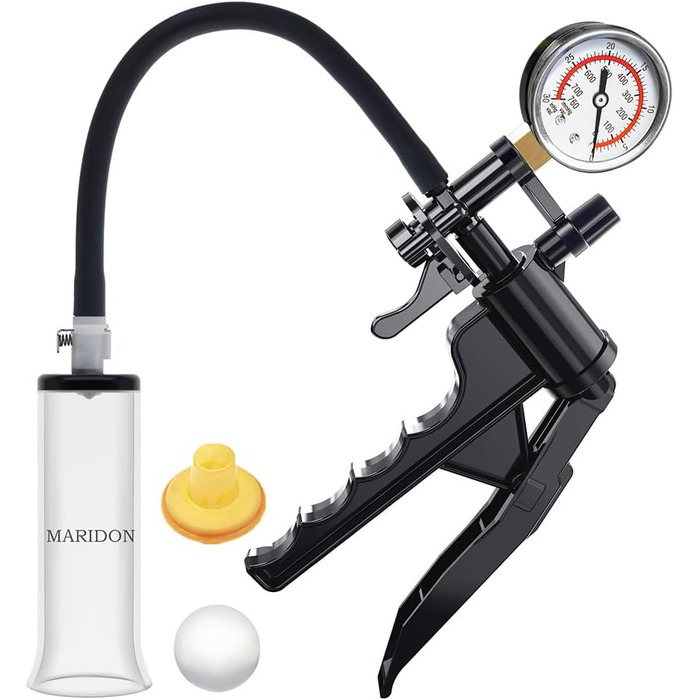 Вакуумний пристрій для розтягування крайньої плоті (пеніс-насос) з манометром - для чоловіків