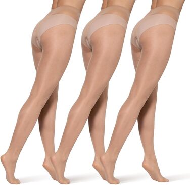 Шкарпетки-гольфи BANANALU 20 Den з відкритим кроком (S, Honey - набір 3 шт.)