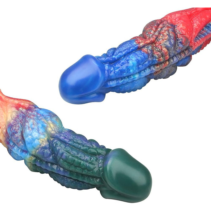 SXOVO Doppeldildo з сильною мускулатурою - великий, м'який, подвійний дилда для масажу G-точки та стимуляції простати. Іграшка для дорослих для жінок, чоловіків та пар.