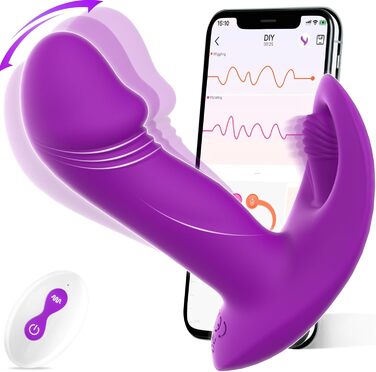 Інтимні іграшки для пар EAWESION: вібратор-масажер, анальний плагін, стимулятор G-точки, 9 режимів, фіолетовий