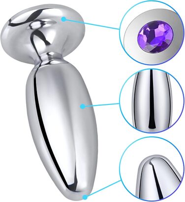 Анальний плагін з нержавіючої сталі з кулями для анусу - SM іграшка для жінок, пар, чоловіків