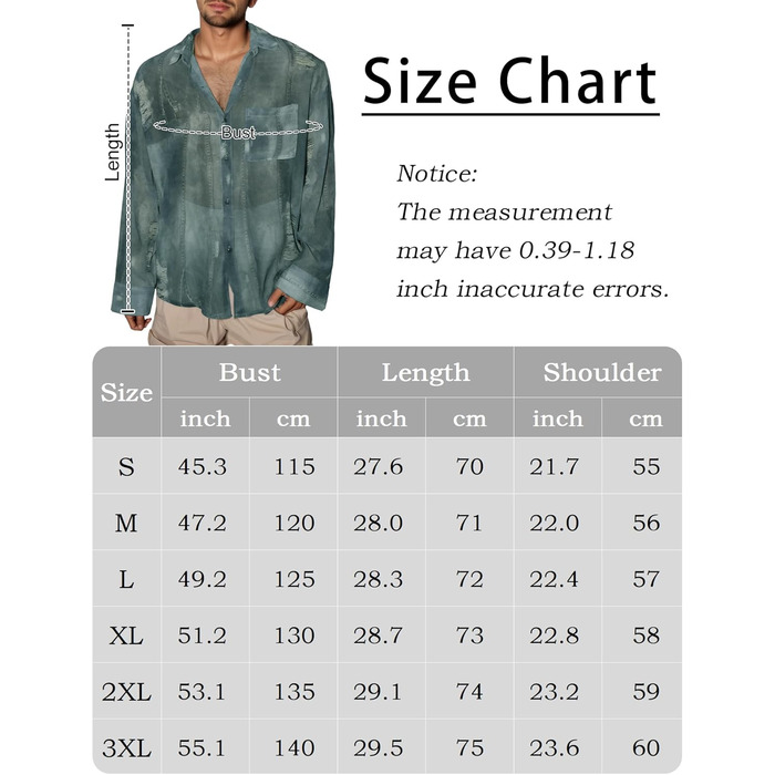 Чоловіча прозора футболка AIEOE з довгим рукавом, тонка, сексуальна, для дискотеки, клубного одягу, розмір M, колір темно-синій