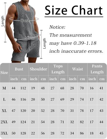 Костюм-сет чоловічий AIEOE з сітки (короткі шорти та сорочка), сірий, розмір 3XL