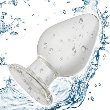 Анальний розширювач зі скляним конусом Kristall (6 см) для жінок та чоловіків