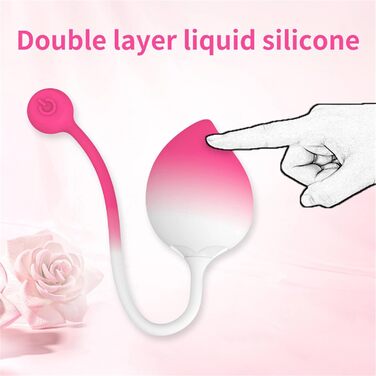 Вібратор з дистанційним керуванням та керуванням через додаток, 9 режимів вібрації, для жінок, портативний G-Spot, для пар, білий/рожевий