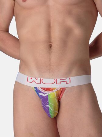 Танга чоловіча WOH G-String Jockstrap з принтом, сексуальна білизна для чоловіків, ідеальна посадка, для повсякденного носіння та особливих випадків