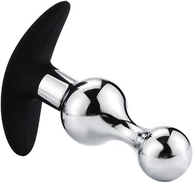 Анальний дildo з нержавіючої сталі для дорослих. Іграшки для БДСМ, анальний секс. Підходить для жінок та чоловіків.