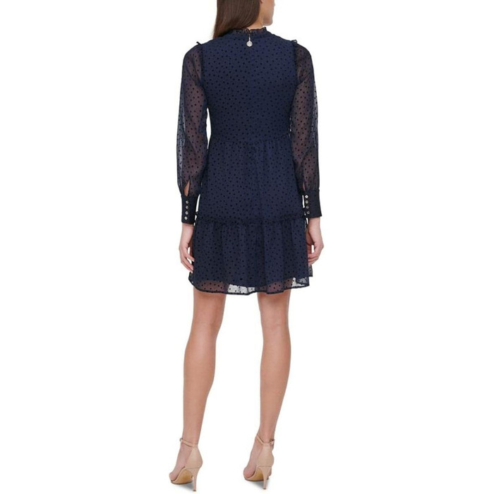 Сукня-трапеція Tommy Hilfiger з довгим рукавом, жіноча, розмір 42, колір: Sky Captain/Чорний