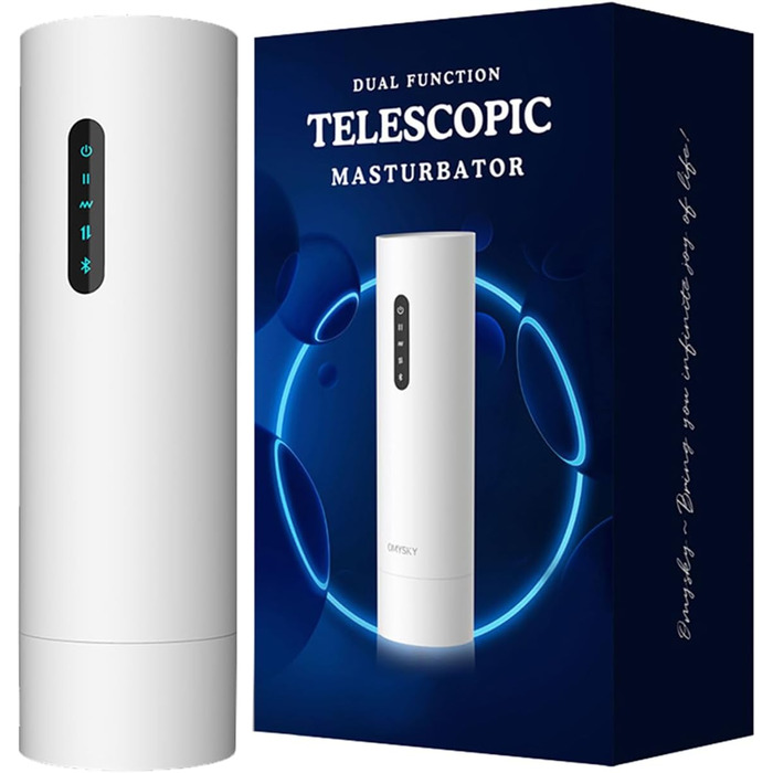 Електричний масажер для чоловіків з Bluetooth, нагрівання та вібрацією. Інтимні іграшки для соло-використання