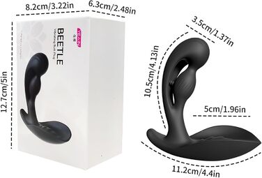 Анальний вібратор для чоловіків PINTLE з пультом керування: 10 режимів вібрації, масажер яєчок