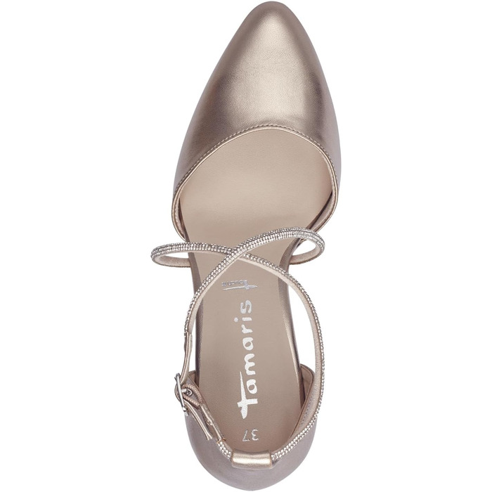 Жіночі туфлі-човники Tamaris Vegan Elegant, металік, розмір 38 EU
