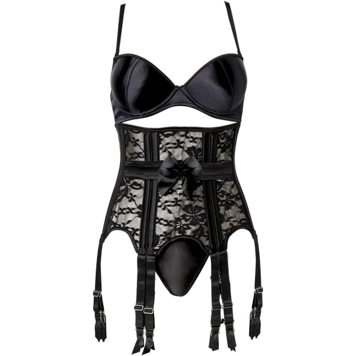 Костюм-корсет жіночий Grey Velvet, 3-частини, розмір M