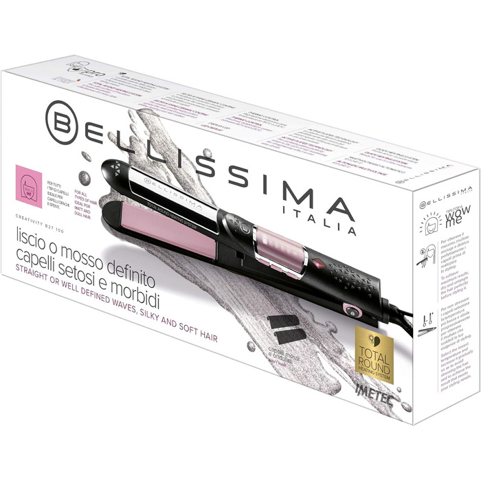 Керамічний випрямляч для волосся Bellissima Creativity B27 100 — професійний стайлер для гладкого та хвилястого волосся