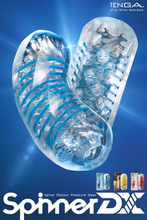 TENGA SPINNER DX 01 Drops - Масажер для чоловіків з реалістичною текстурою - TENGA