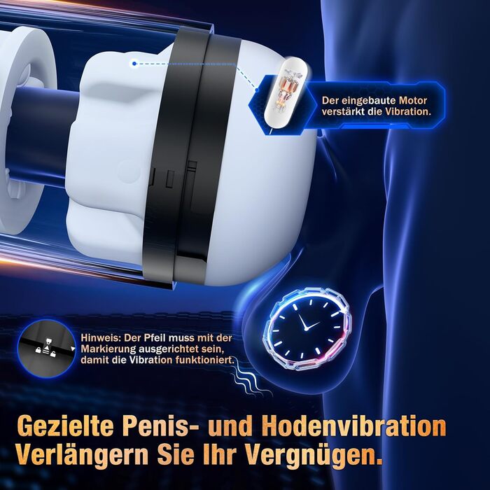 Електричний секс-іграшка PRONFANS для чоловіків: мастурбатор, вібрація, ротаційний механізм, 10 функцій, пеніс-насос, Blowjob