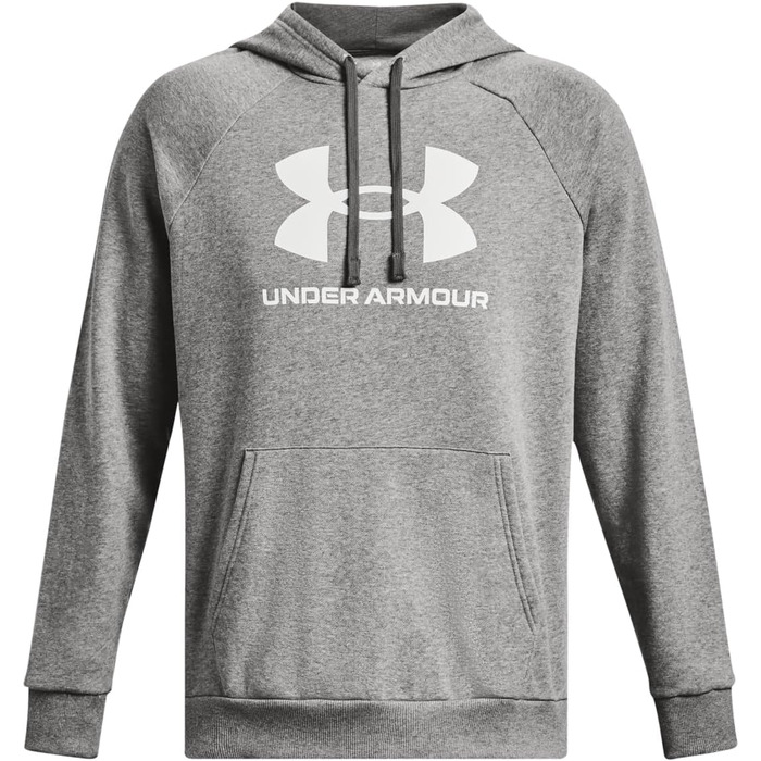 Чоловіча худі Under Armour Rival Fleece з логотипом, сіра (Castlerock Light Heather), розмір M