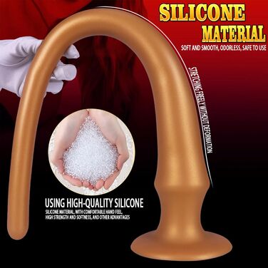 Аналізатор простати Yasexx 64 см: великий секс-іграшка з м'якого силікону з чашею, для жінок та чоловіків