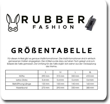 Латексний сліп з кроком Rubberfashion - панчохи з латексу з отвором, чорний, 0.4 мм (для жінок та чоловіків)