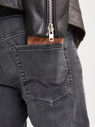 Чоловічі джинси Jack & Jones Glenn Original Slim Fit, чорні (36W / 36L)