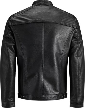 Чоловіча куртка Jack & Jones зі штучної замші, чорна, розмір 4XL