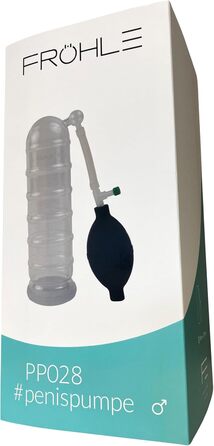 Насос для ерекції FRÖHLE PP028 Comfort-fit XL, скляний, 1 шт.