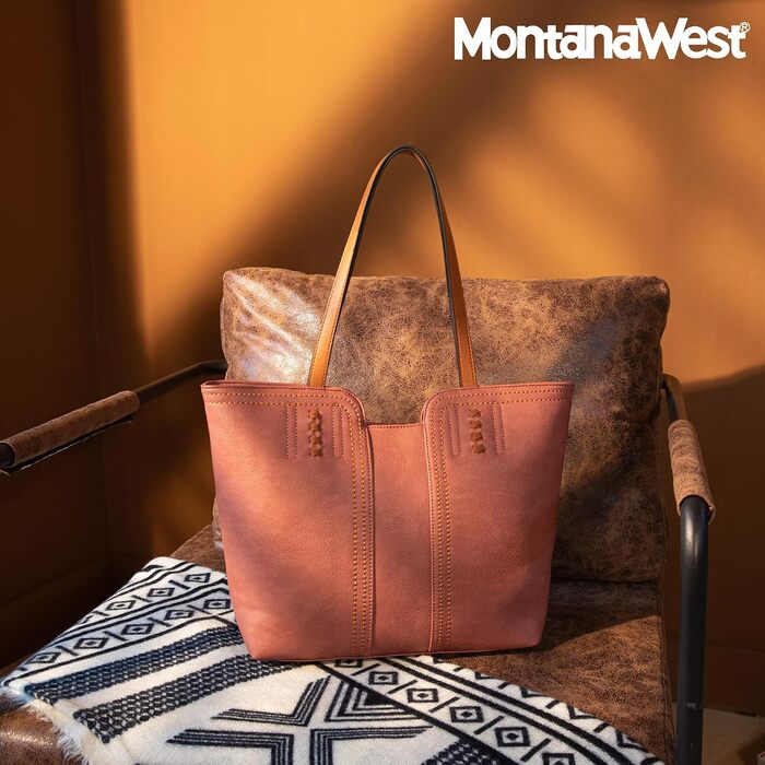 Жіноча сумка-шопер Montana West Hobo великого розміру з ручкою, колір Mauvewood Pink