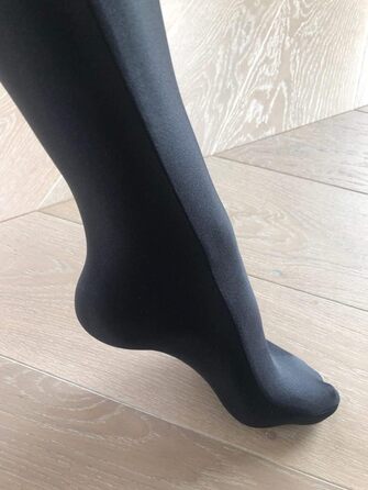 Чорні панчохи з ефектом вологого блиску Miss O, розмір XL