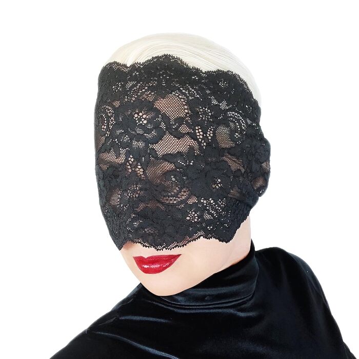 Елегантна червона мереживна маска для жінок з камінням – венеціанська маска з квітковим візерунком для маскарату, карнавалу, косплею, готичної вечірки та особливих подій (Чорний (без каміння))