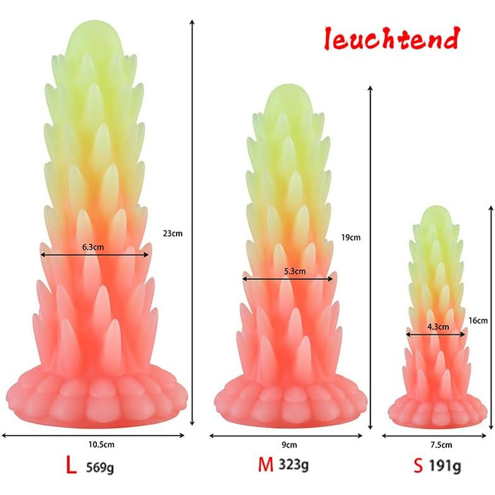 Анальний секс-іграшка Guspiun з широким гаком, силікон, чорний, L
