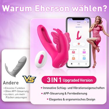 Вібратор для жінок G-точка та клітора - секс-іграшка з 9 режимами вібрації, 4в1, кролик, рожевий
