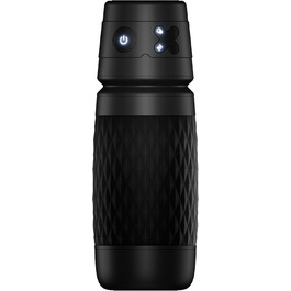 Мастурбатор для чоловіків Eanatoys з 3 режимами всмоктування, 4 вібраторами та реалістичною вагіною. Секс-іграшка з функцією швидкого досягнення оргазму. Чорний колір.