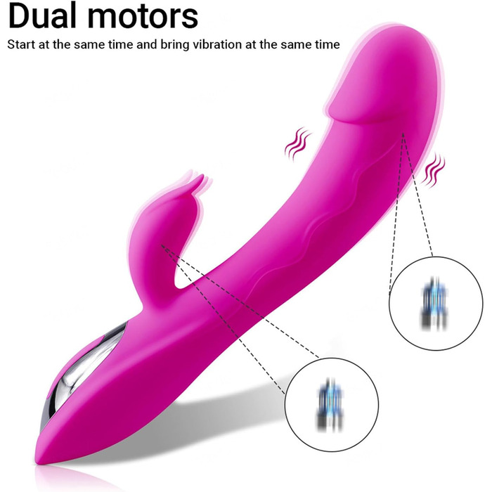 Вібратор G-Spot з силікону, 7 режимів вібрації, для жінок, чорний