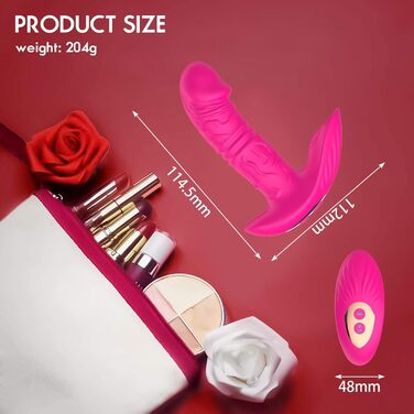 Вібратор-телескоп ChicLSQ з пультом керування через додаток, 9 режимів, для стимуляції G-точки та клітора, сексуальні іграшки для жінок та пар