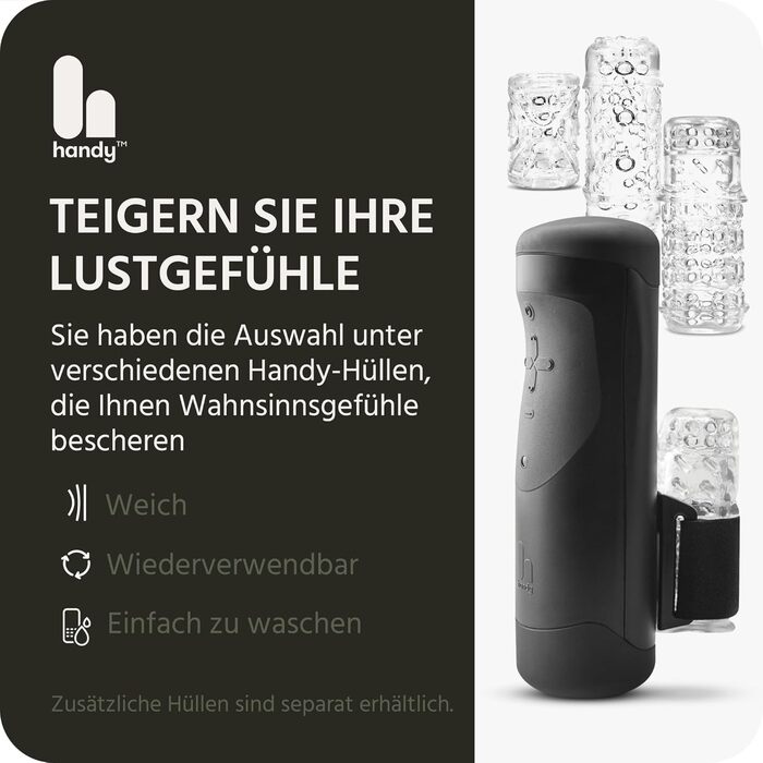 Інтерактивний чоловічий мастурбатор Handy з Wi-Fi/Bluetooth – VR-сумісний stroker для чоловіків