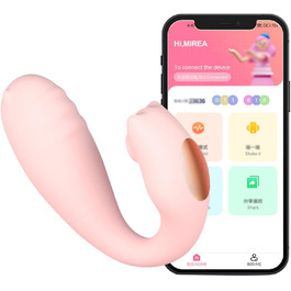 Вібратор для жінок та пар: 9 режимів, стимуляція G-точки, керування через додаток, рожевий