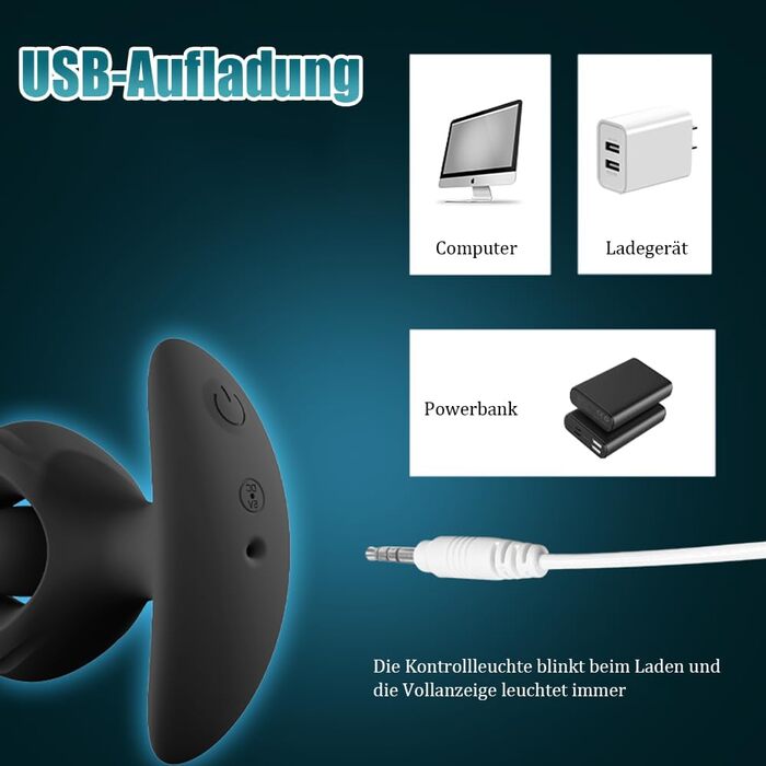 Надувний анальний вібратор Jpscor для чоловіків та жінок, силіконовий вібратор з 10 режимами, повітряний насос, пульт дистанційного керування, стимуляція простати, секс-іграшки для пар (чорний)