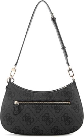 Жіноча сумка-кросбоді GUESS Noelle II Top Zip Shoulder Bag з логотипом, колір Coal
