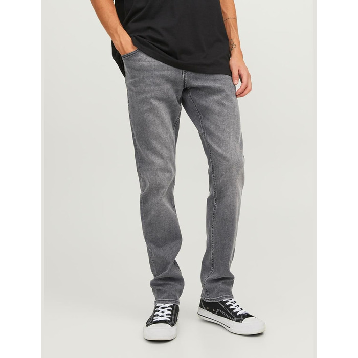 Чоловічі джинси Jack & Jones JJIGLENN Original SQ 349 NOOS сірі, Streetwear, розмір 32W/32L