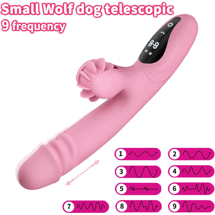 Вібратор для жінок Rabbit з 9 функціями та підігрівом (зелений)