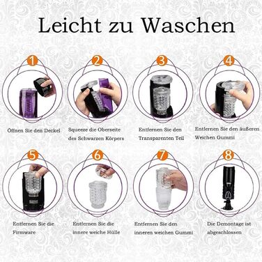 Автоматичний мастурбатор для чоловіків з 10 режимами ротації та телескопічною конструкцією, нагрівання