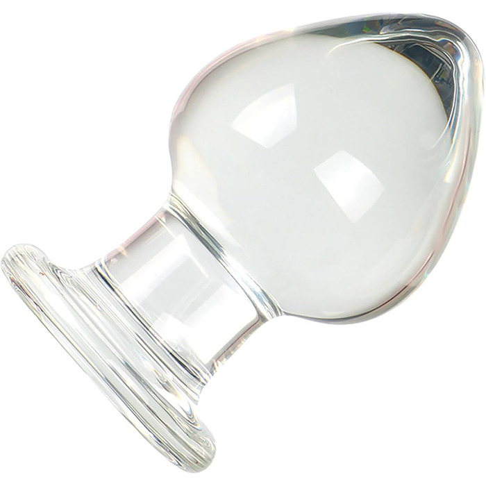 Скляний анальний плаг ScreaAss, 5 розмірів (32/40/45/55/65 мм), набір, прозорий. Іграшки для дорослих для жінок та чоловіків.