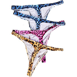 Танга чоловіча Faringoto з леопардовим принтом, 4 шт. (XL)