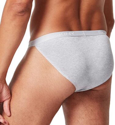 Танга чоловічі Skiny бавовна Rib (2 шт.) (XL, Сріблястий меланж)