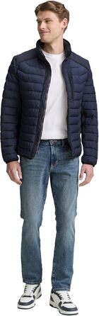 Чоловіча легка гібридна стібана куртка TOM TAILOR 1048127, колір Sky Captain Blue, розмір 3XL