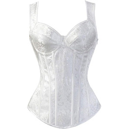 Жіноча нічна сорочка/корсет у стилі стимпанк, готичний топ з PU шкіри, готичний корсет з шнурівкою та блискавкою, розмір XL