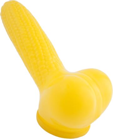 Штучний презерватив-накладка на пеніс з дизайном кукурудзи (13 см)