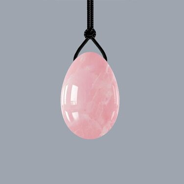 Яспір Рожевий Кварц, Нефрит, Аметист - Yoni Eggs (Яйця Юні) для Вагінального Масажу та Кегель-Вправ, Розмір M (1 шт.)