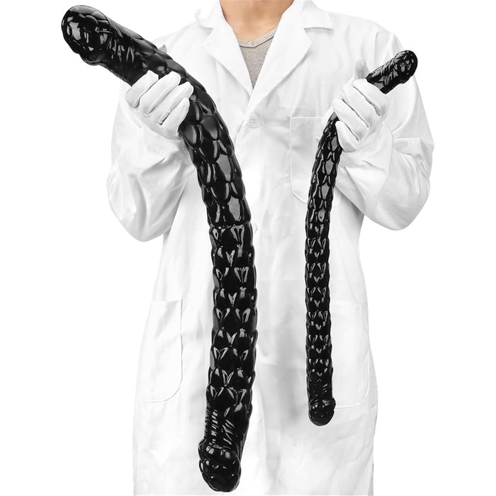 Анальний плагін Doppeldildo 52/70 см - гнучкий, для стимуляції G-точки, для пар, вагінальний дилататор